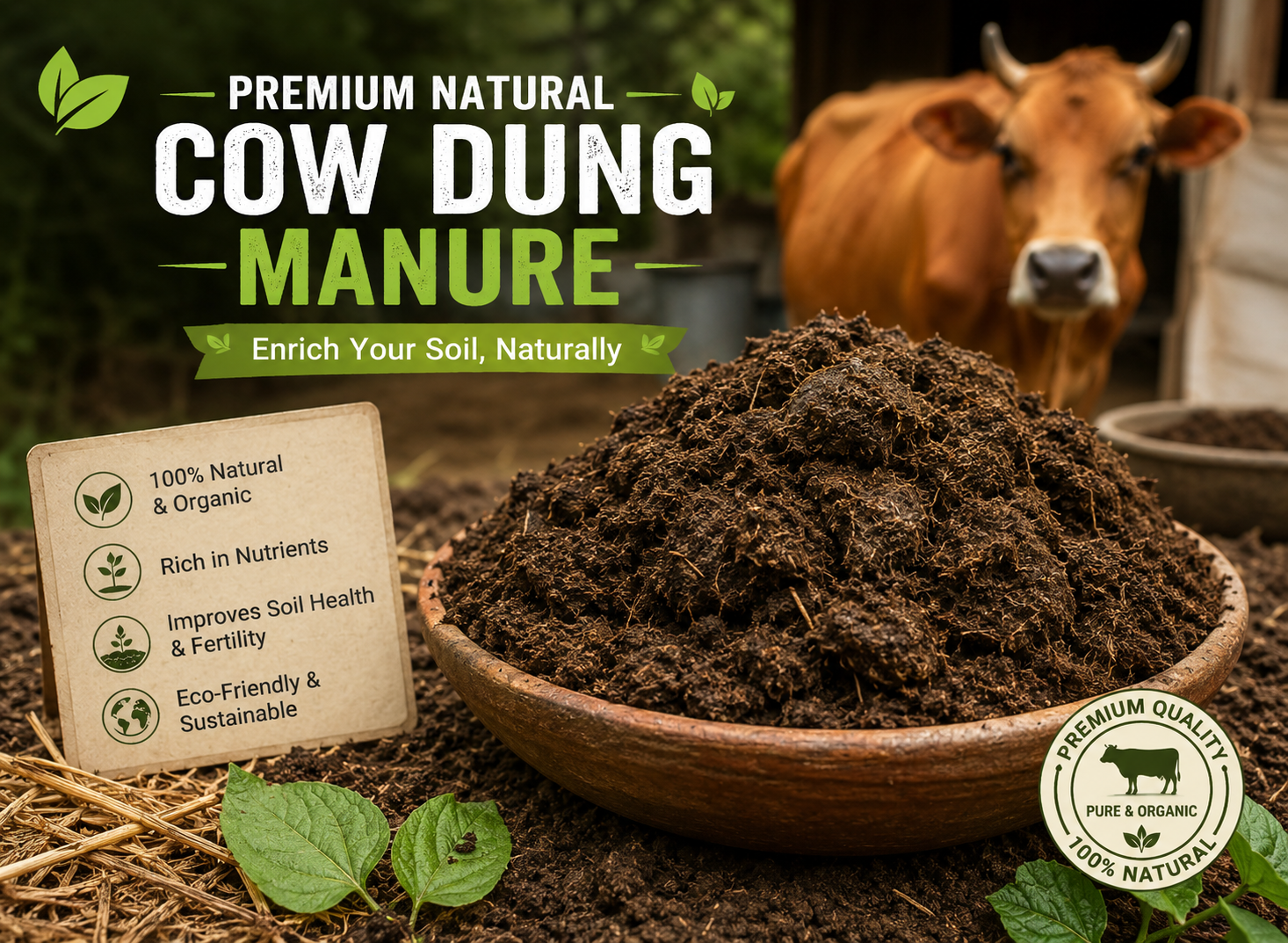 Cow Dung Manure